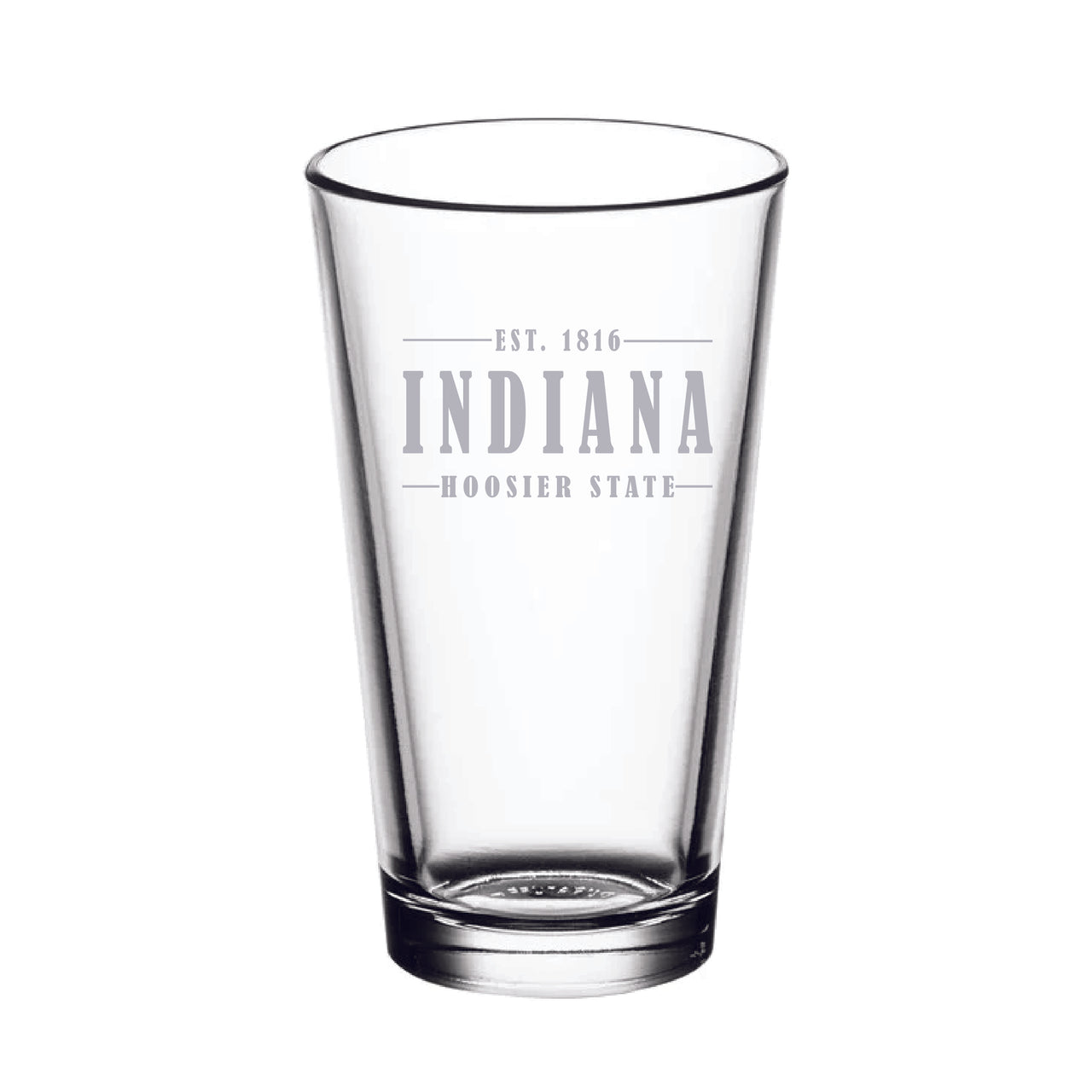 Pint Glass - Indiana Hoosier State