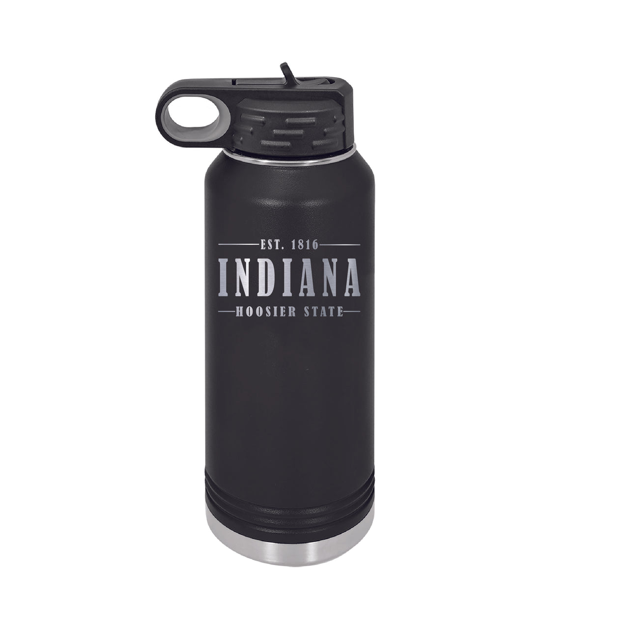 32oz Water Bottle - Indiana Hoosier State