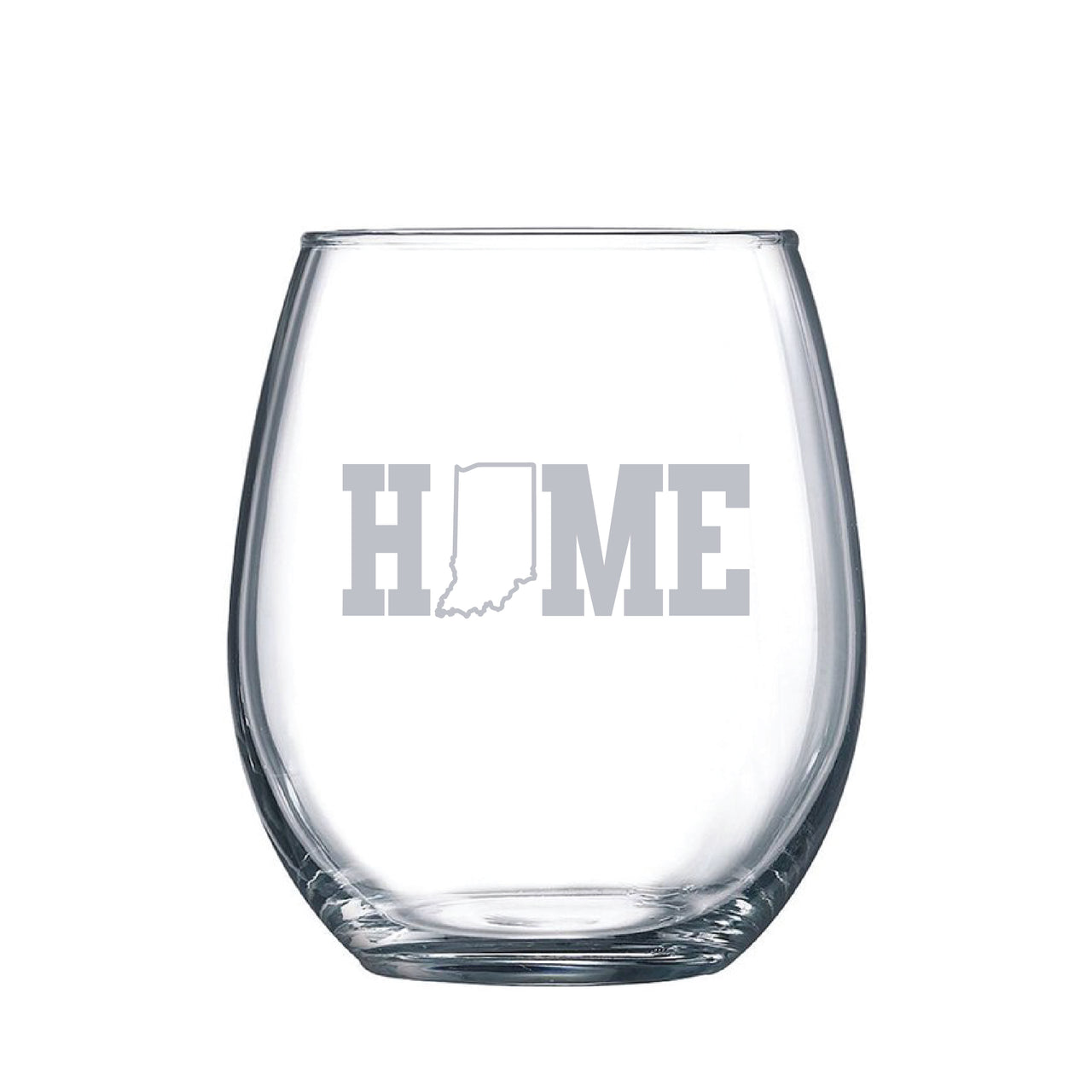 Stemless Wine Glass - Indiana Home