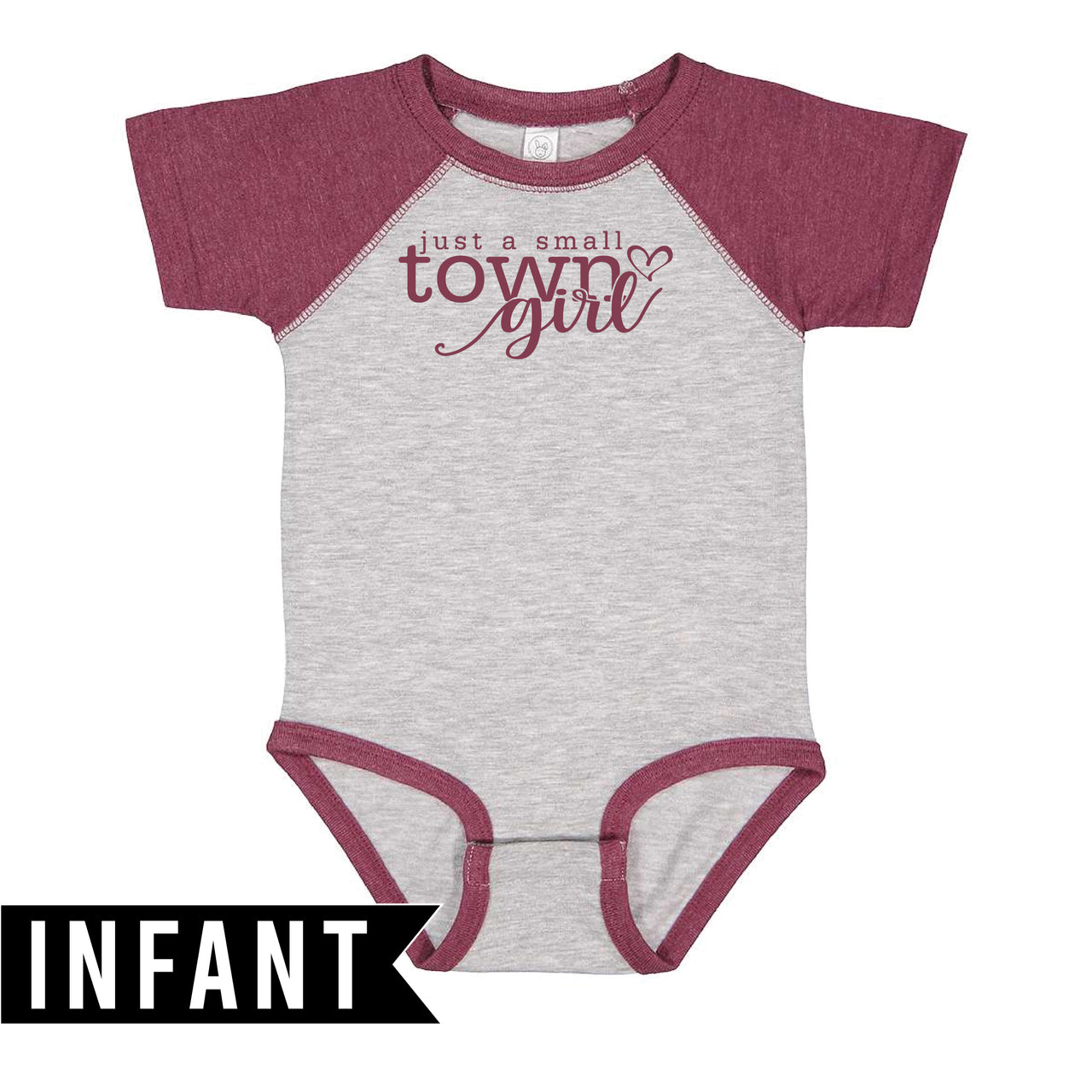 Infant Baseball Fine Jersey Bodysuit - Indiana Small Town