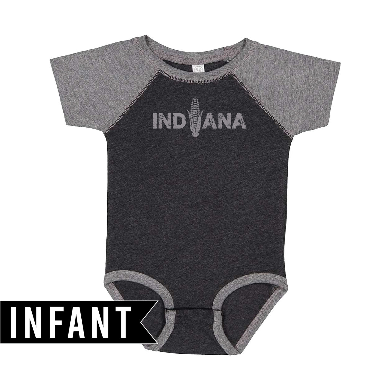 Infant Baseball Fine Jersey Bodysuit - Indiana Corn