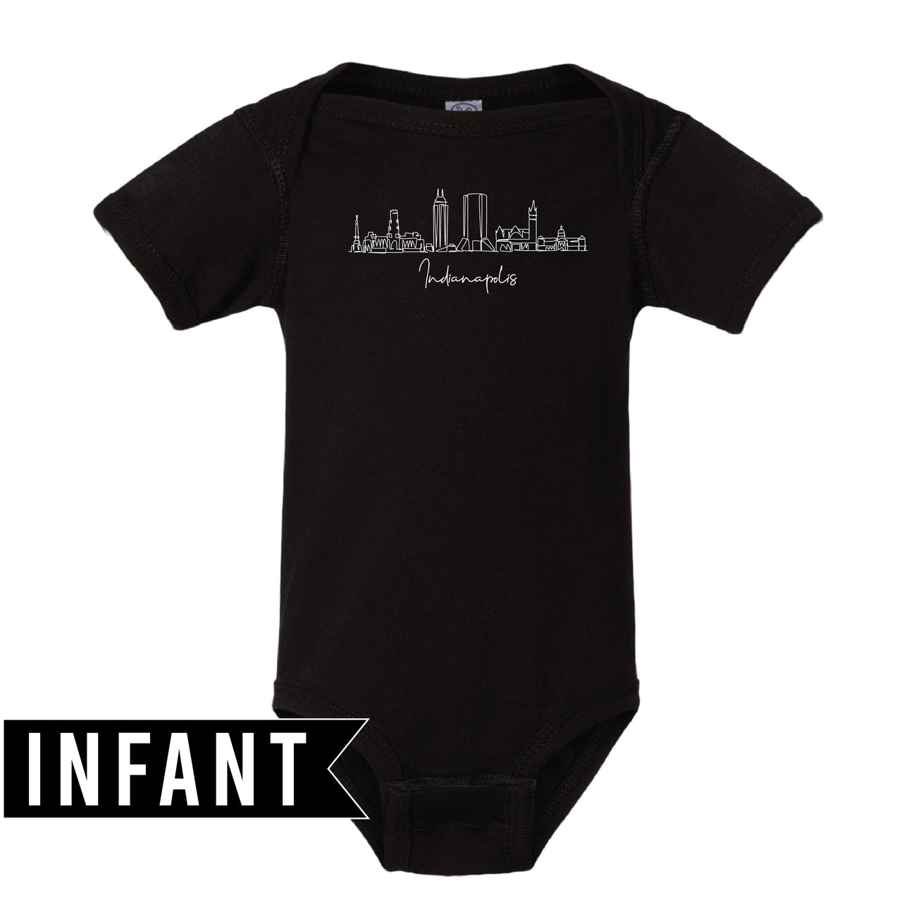 Infant Fine Jersey Bodysuit - Indianapolis Skyline