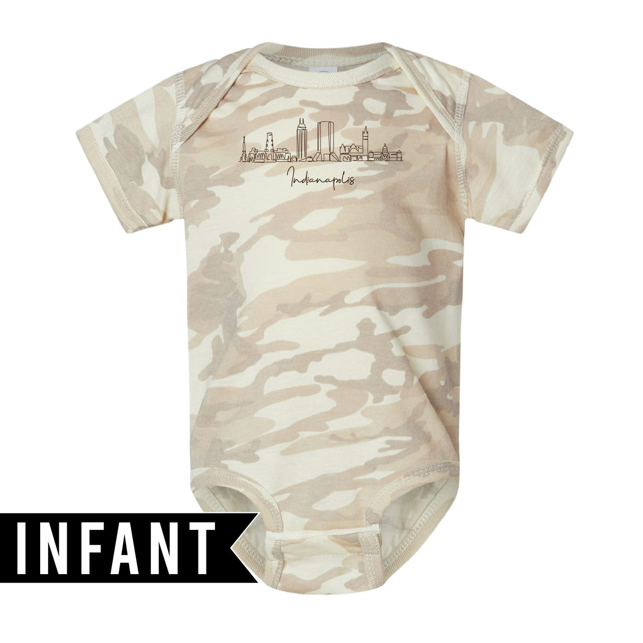 Infant Fine Jersey Bodysuit - Indianapolis Skyline