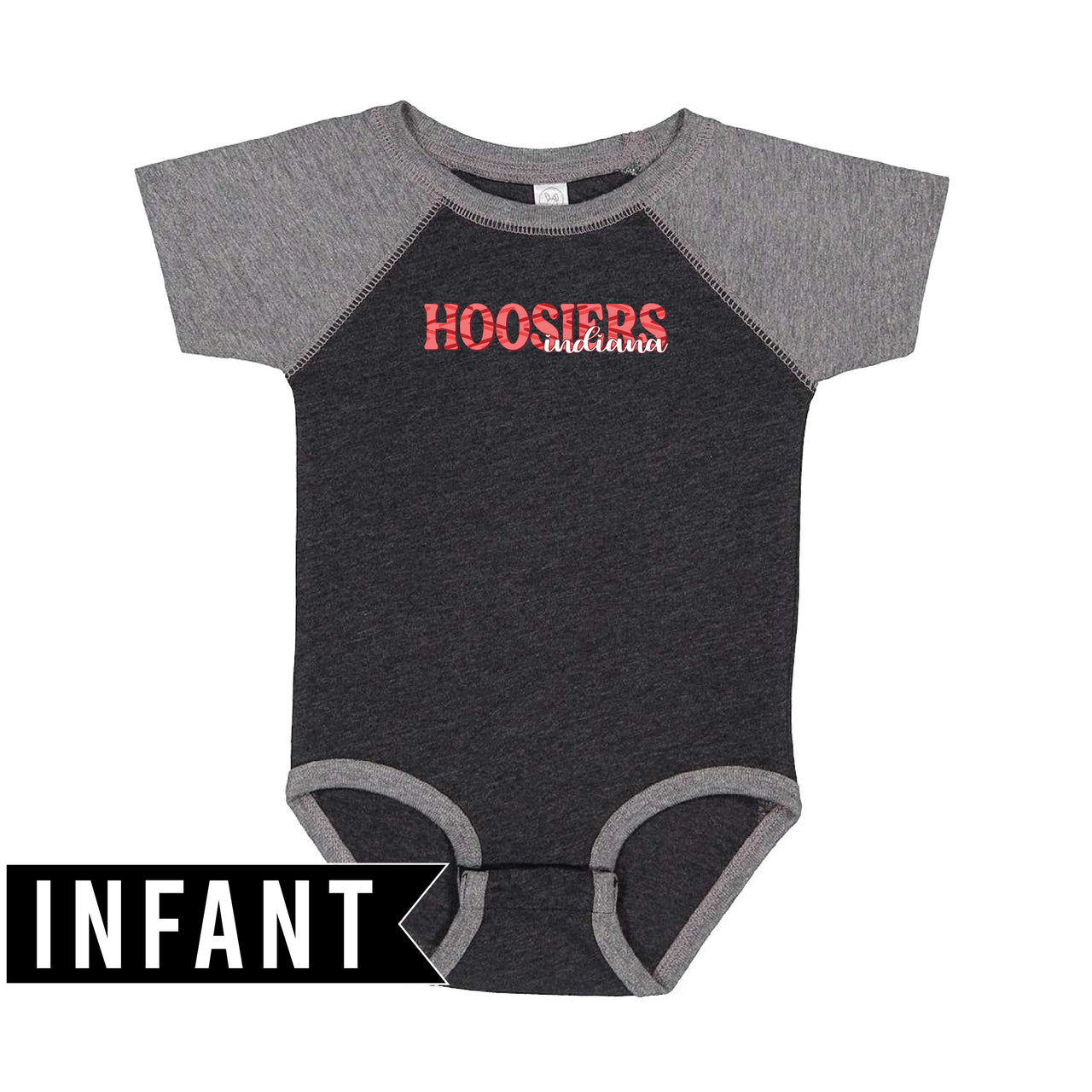 Infant Baseball Fine Jersey Bodysuit - Indiana Hoosier