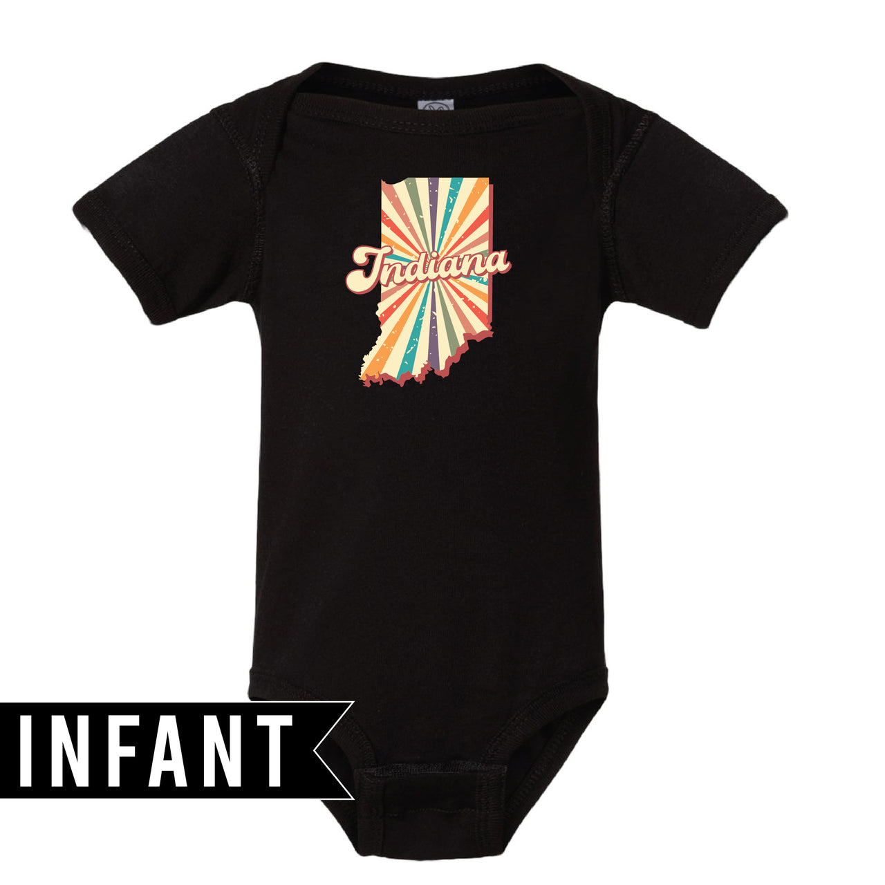 Infant Fine Jersey Bodysuit - Indiana Retro