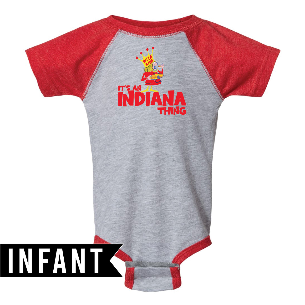 Infant Baseball Fine Jersey Bodysuit - Indiana Pizza