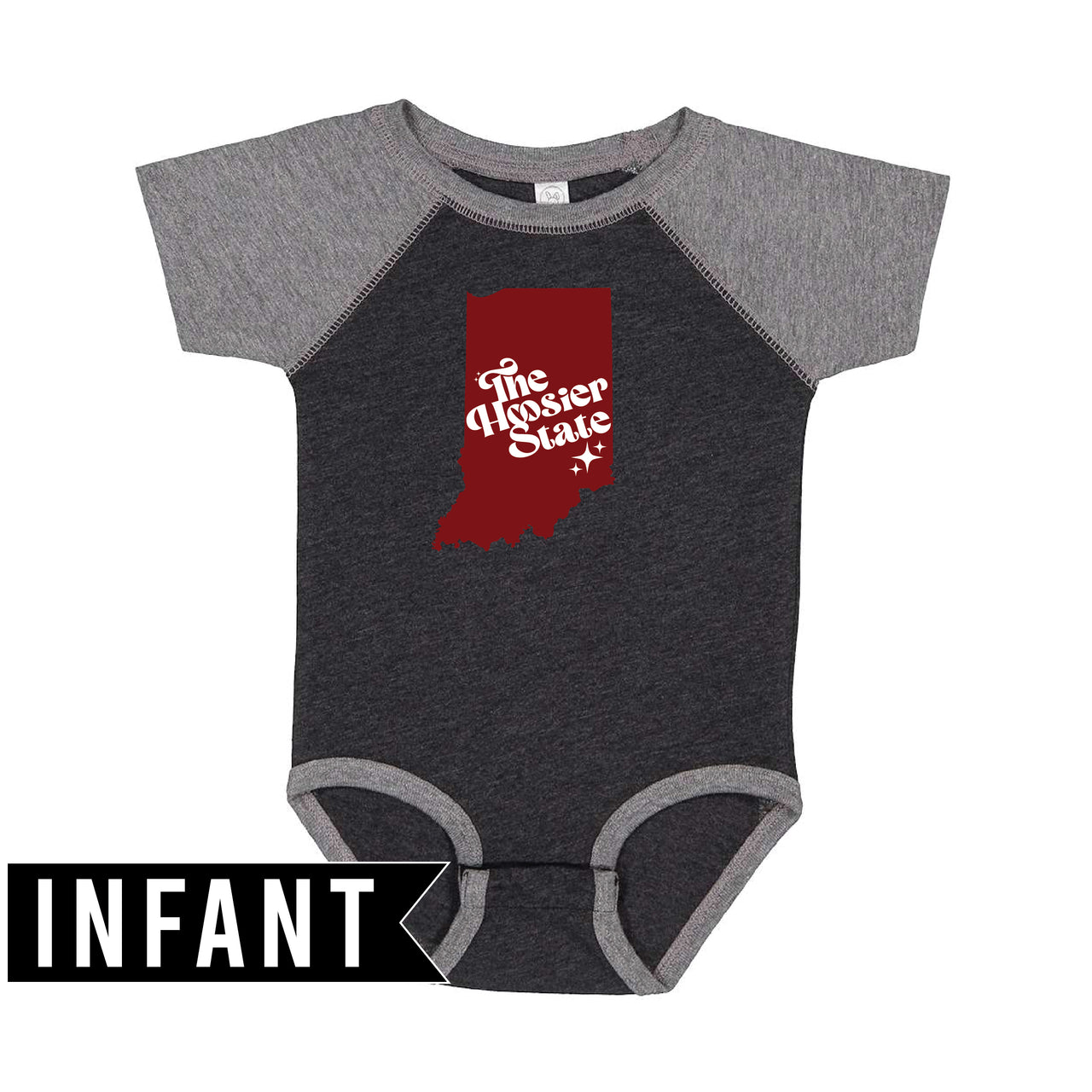 Infant Baseball Fine Jersey Bodysuit - Hoosier State