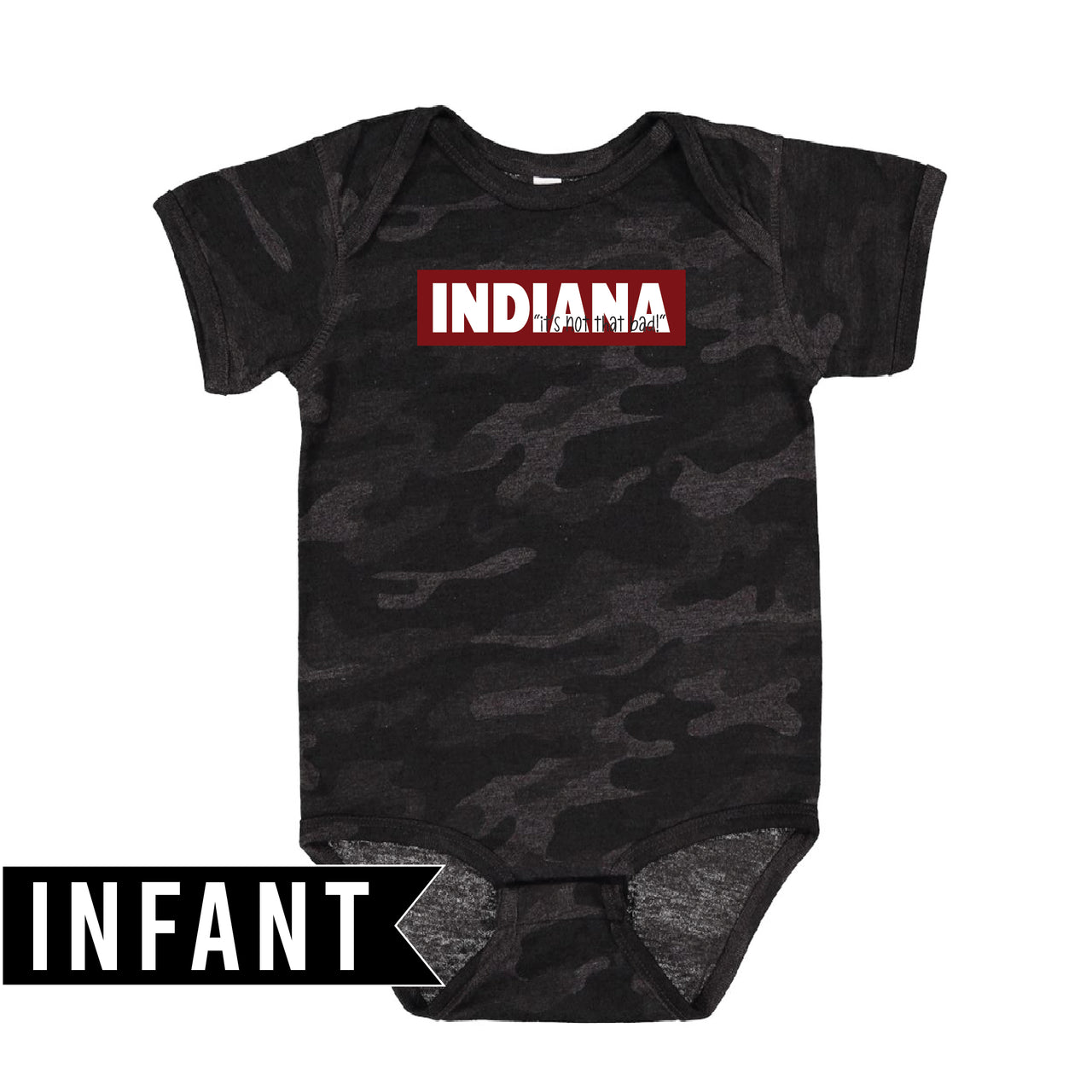 Infant Fine Jersey Bodysuit - Indiana Block