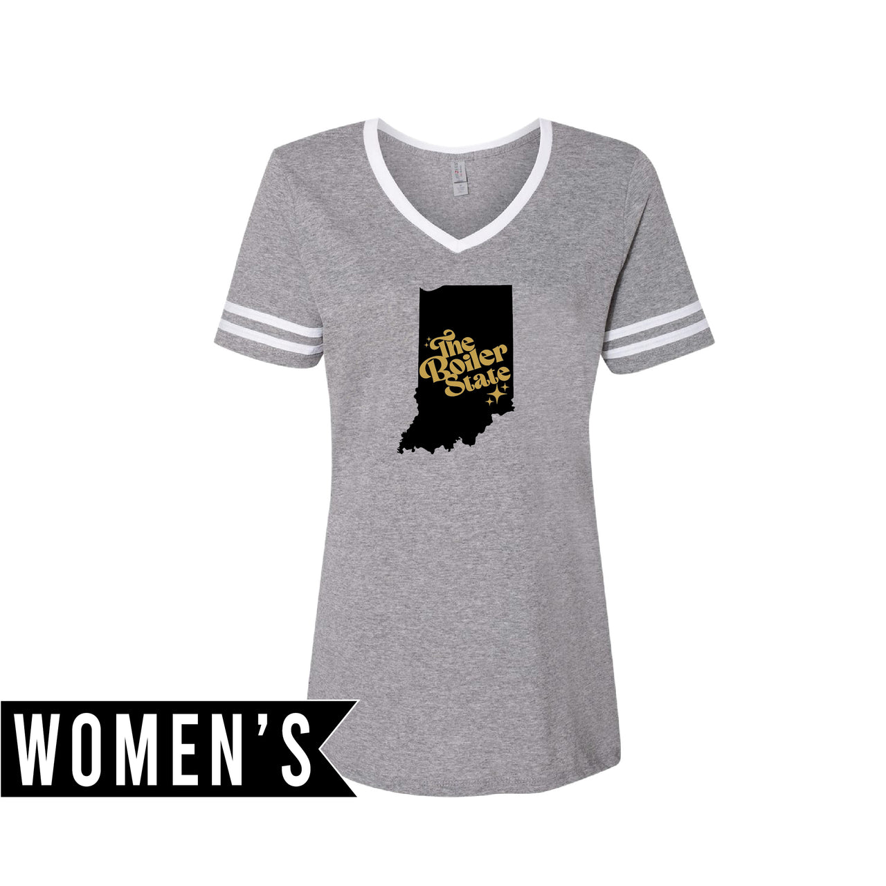 Women's Varsity Triblend V-Neck T-Shirt - Boiler State