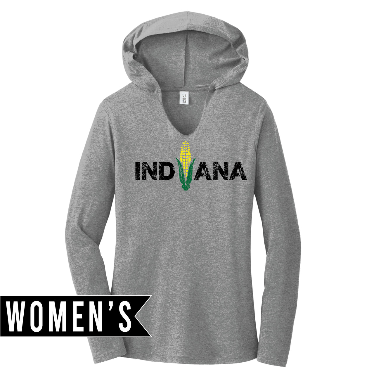 Women’s Perfect Tri Long Sleeve Hoodie - Indiana Corn