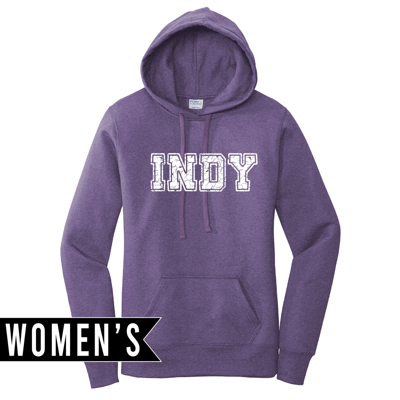 Ladies Core Fleece Pullover Hooded Sweatshirt - Indy