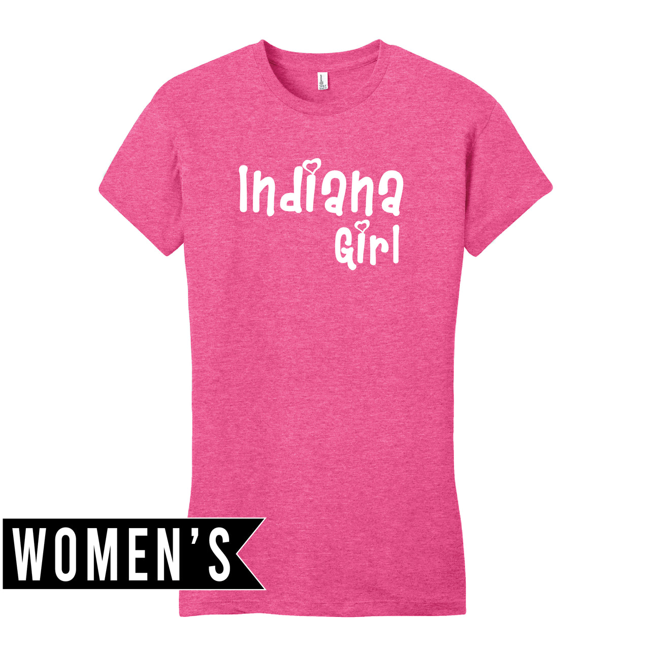 Women’s Fitted T-Shirt - Indiana Girl
