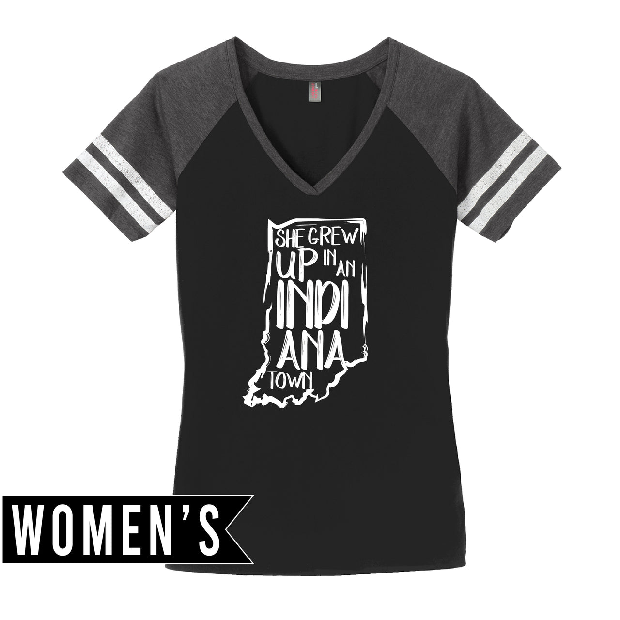 Women’s Game V-Neck Tee - Indiana Town