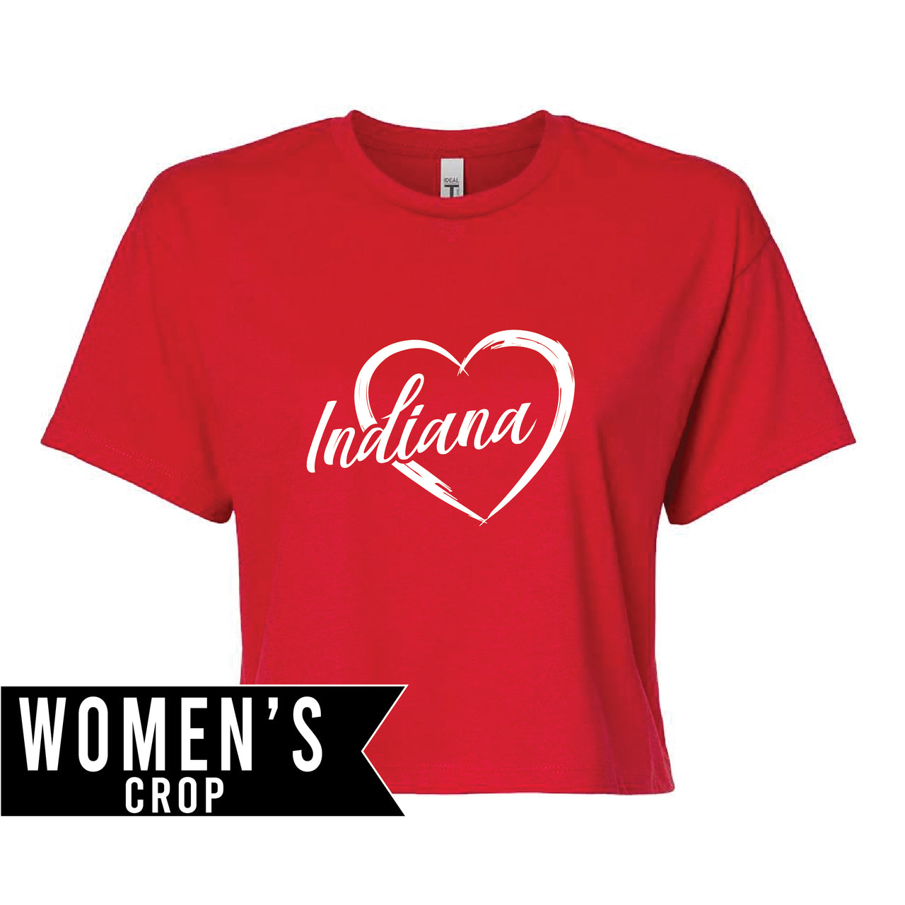 Women's Ideal Crop Tee - Indiana