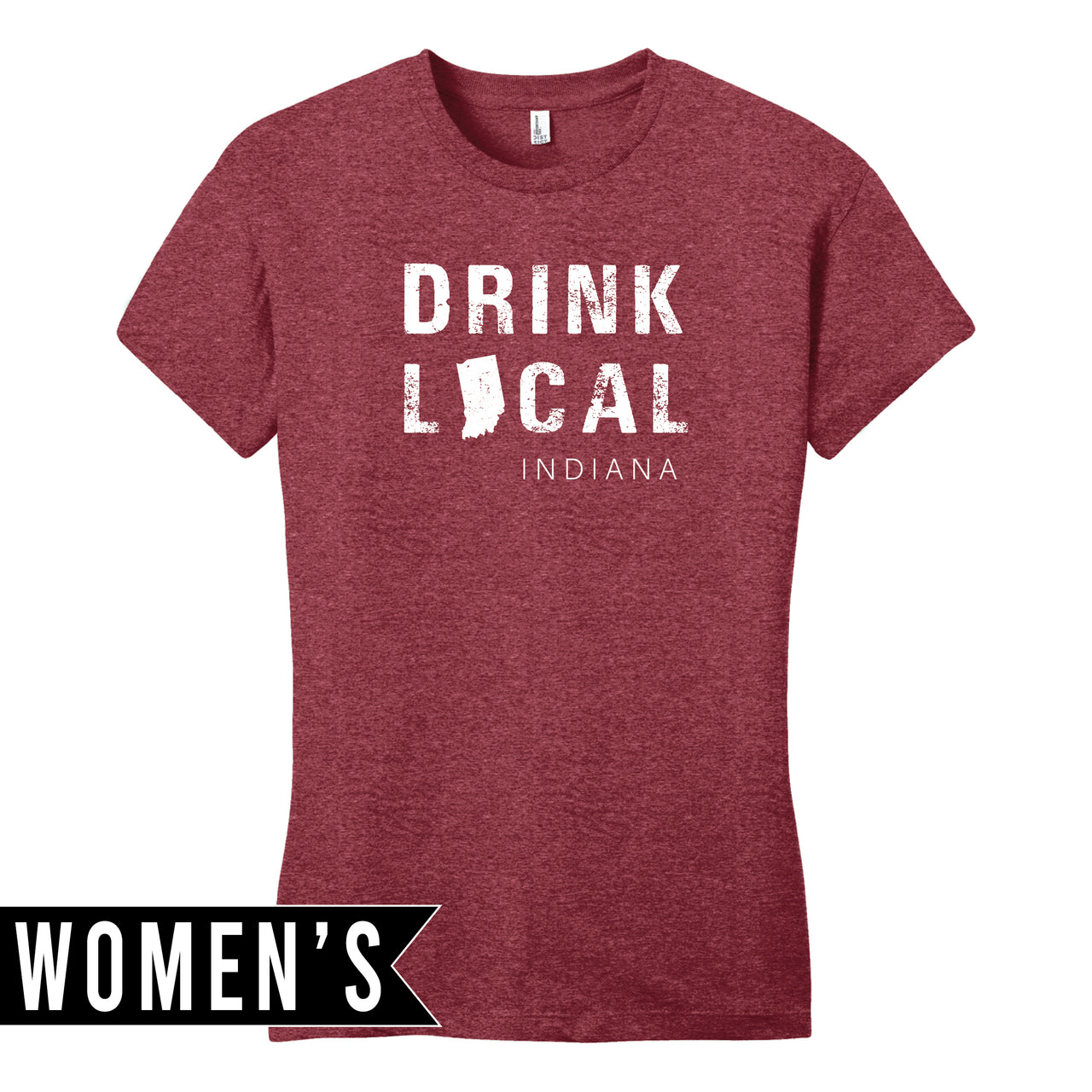 Women’s Fitted T-Shirt - Drink Indiana
