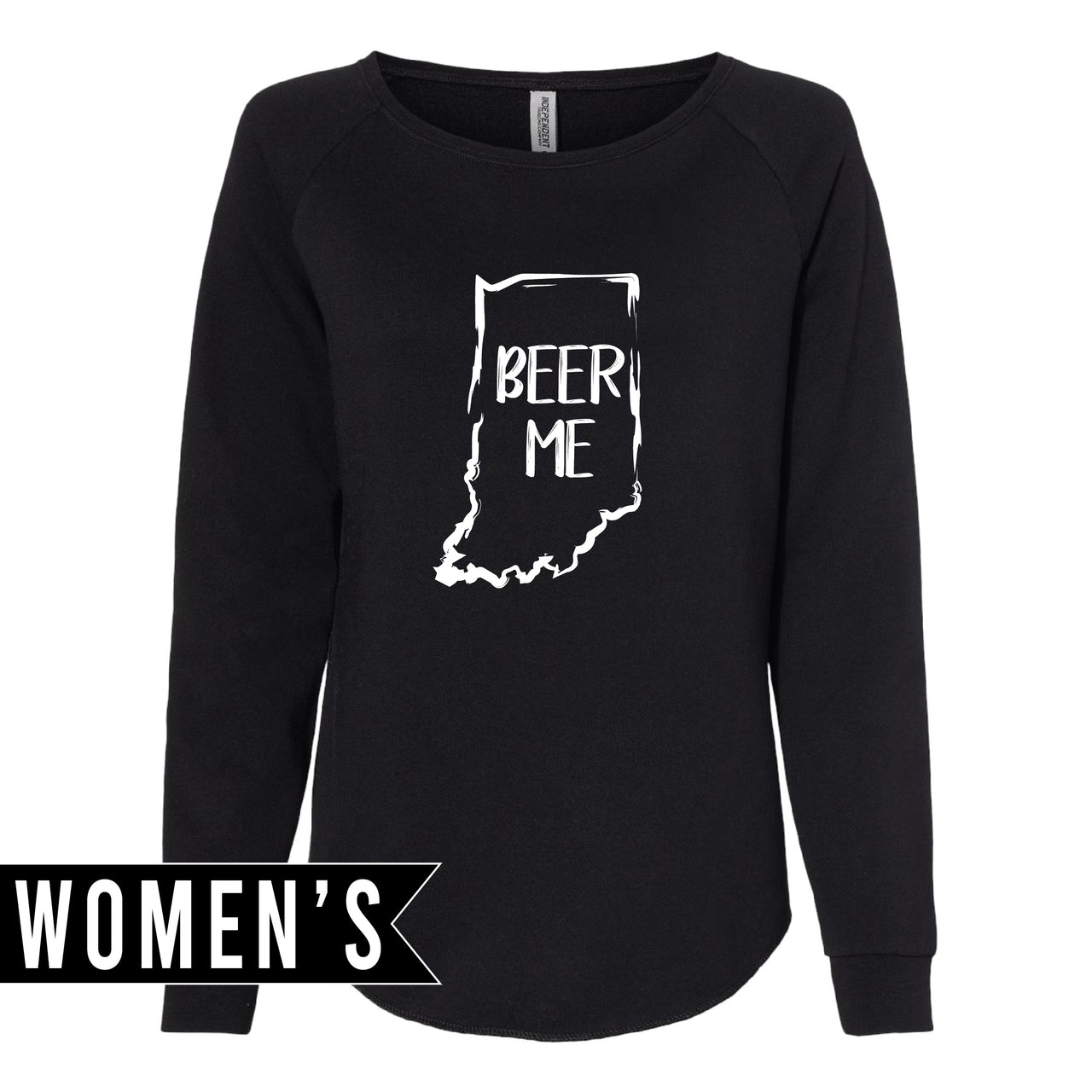 Women's California Wave Wash Crewneck Sweatshirt - Indiana Beer