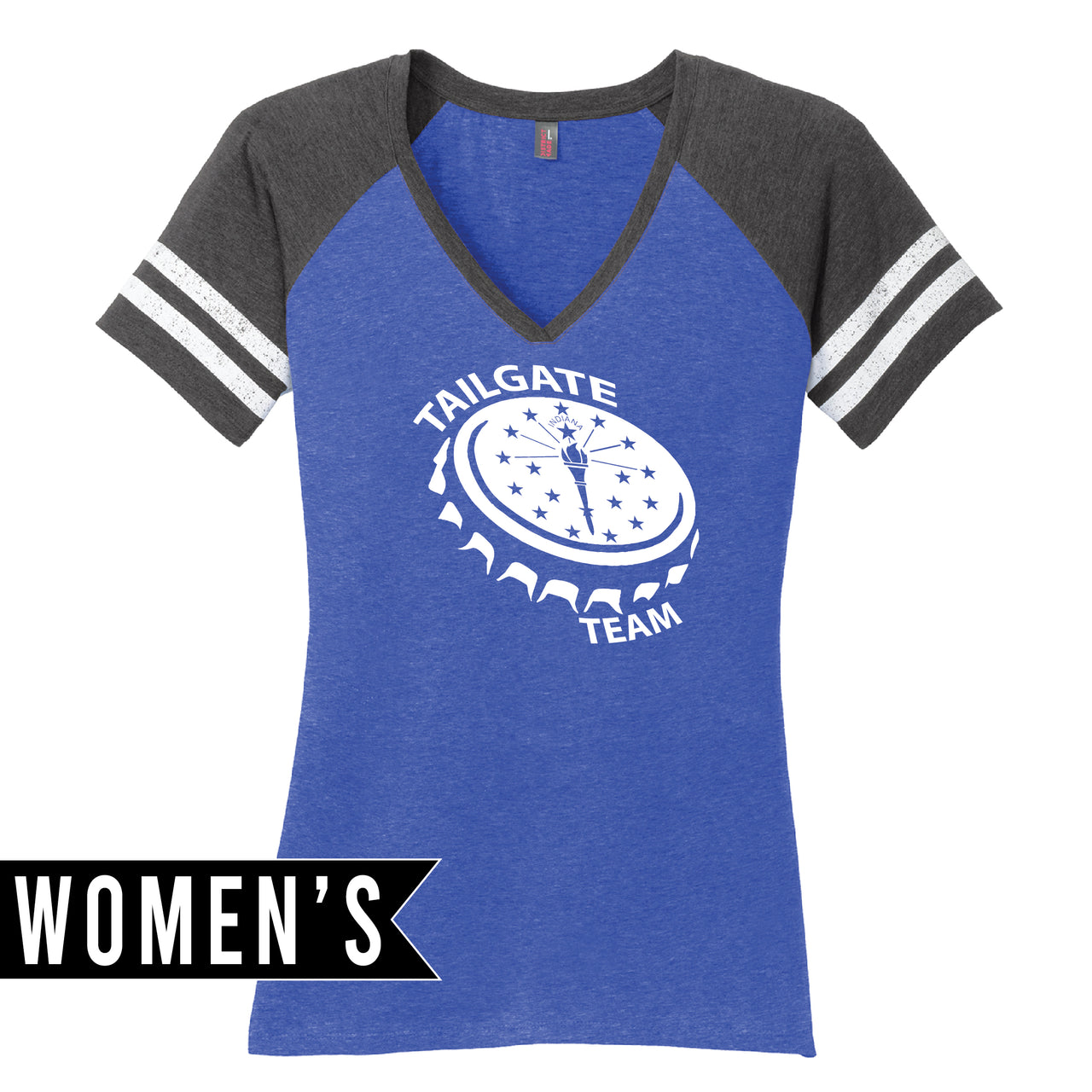 Women’s Game V-Neck Tee - Indiana Tailgate