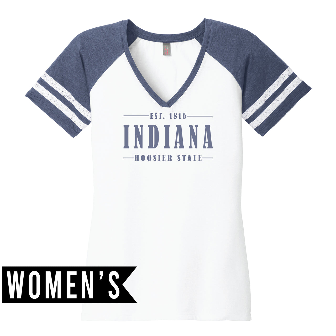 Women’s Game V-Neck Tee - Indiana 1816