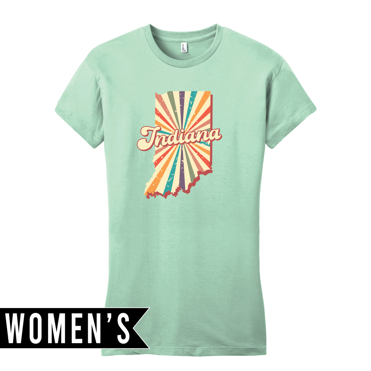 Women’s Fitted T-Shirt - Indiana Retro