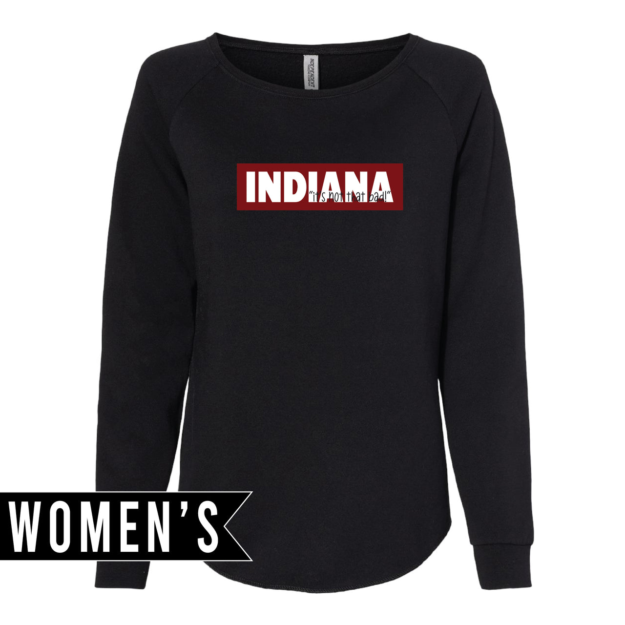 Women's California Wave Wash Crewneck Sweatshirt - Indiana Block