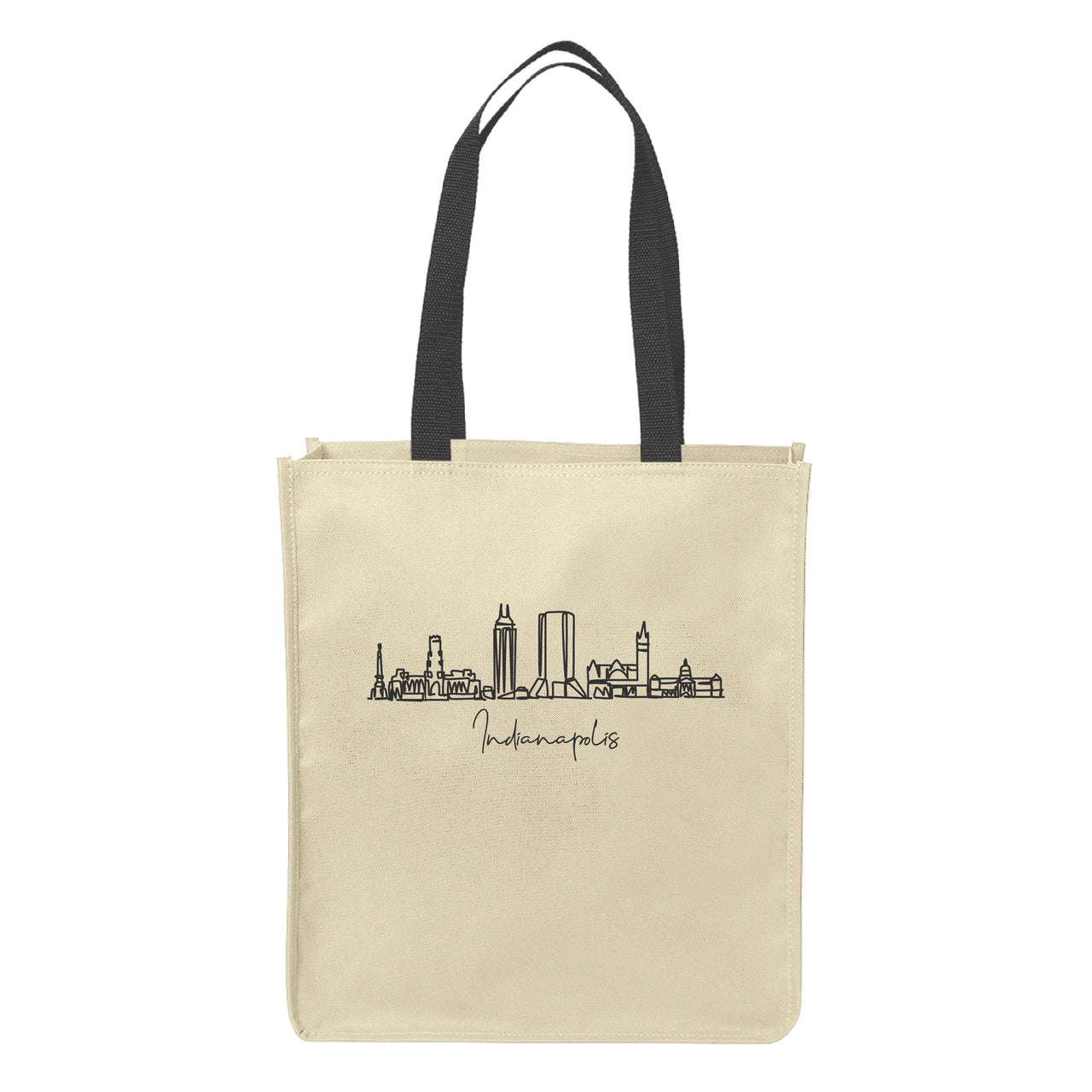 Upright Essential Tote - Indianapolis Skyline