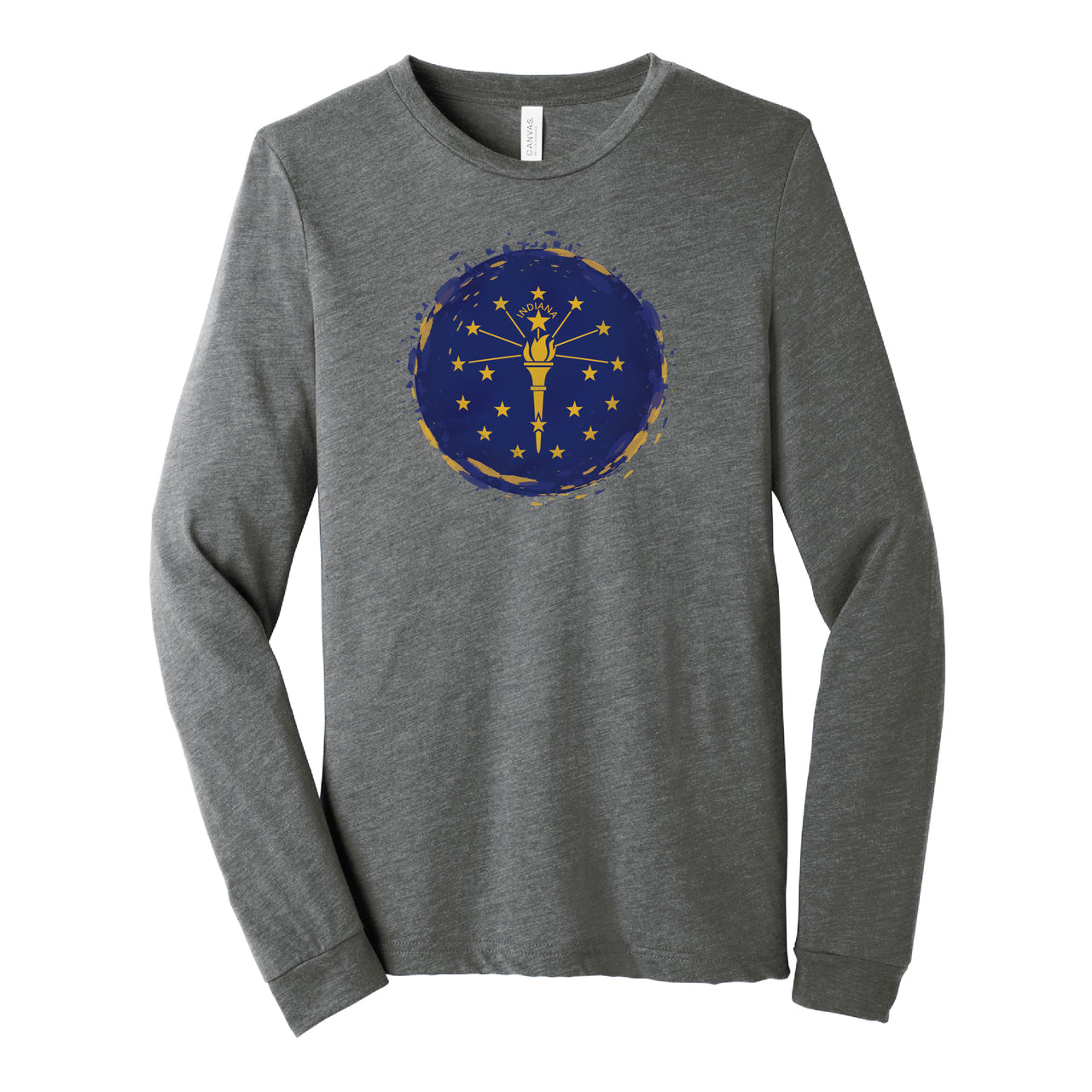BELLA+CANVAS Unisex Triblend Long Sleeve Tee - Indiana Torch