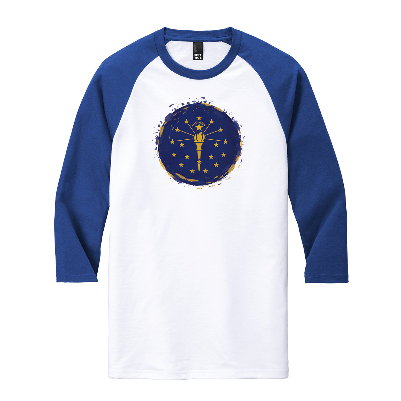 Perfect Tri 3/4-Sleeve Raglan - Indiana Torch