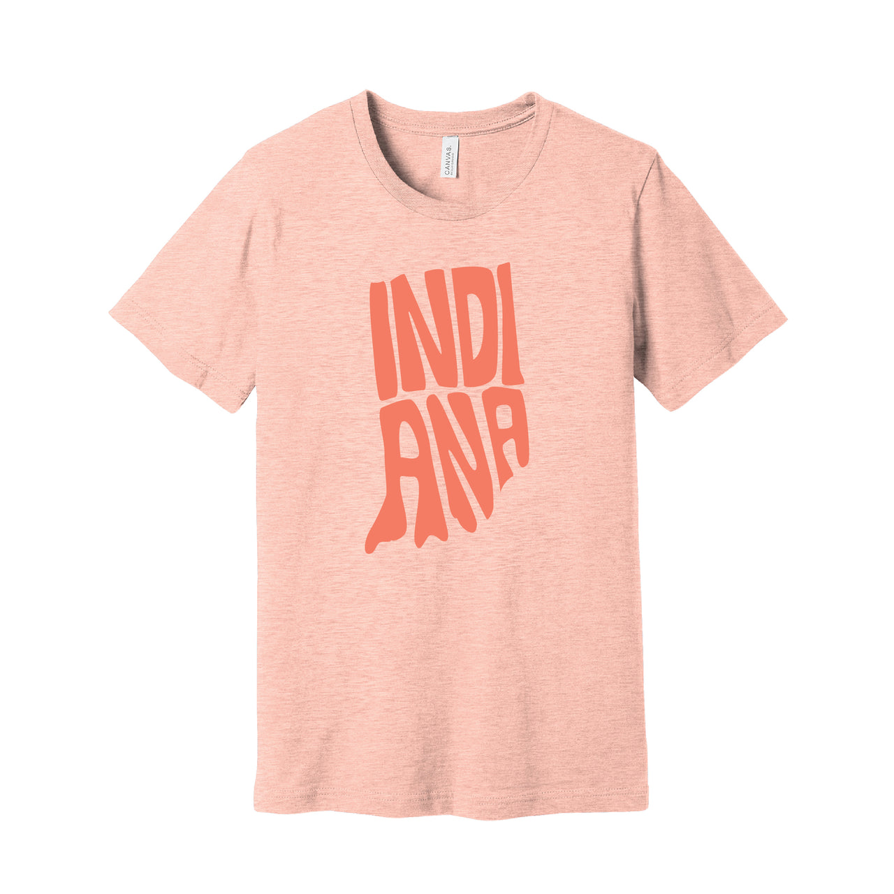 BELLA+CANVAS Unisex Heather Short Sleeve Tee - Indiana Letter