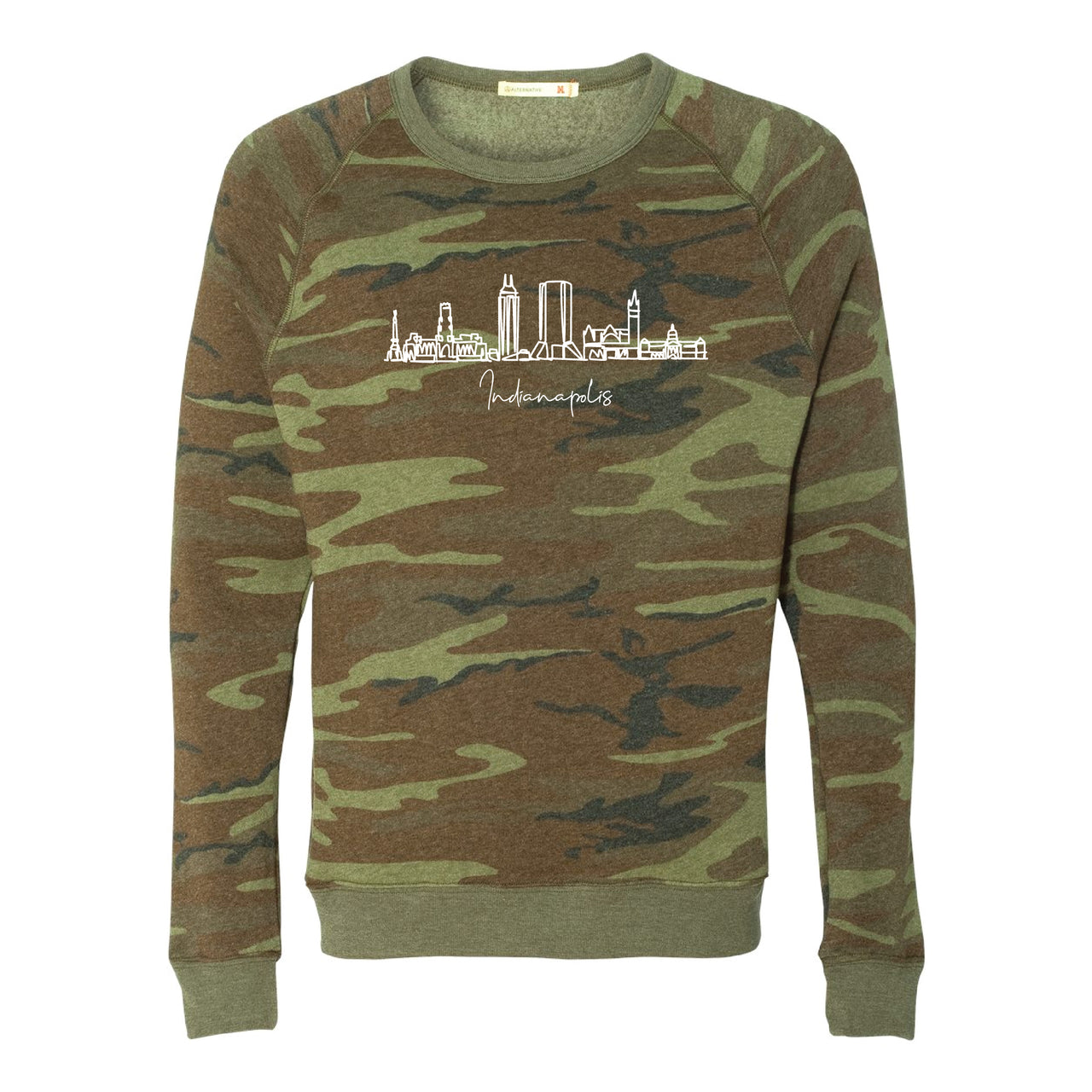 Eco-Fleece Crewneck Sweatshirt - Indianapolis Skyline