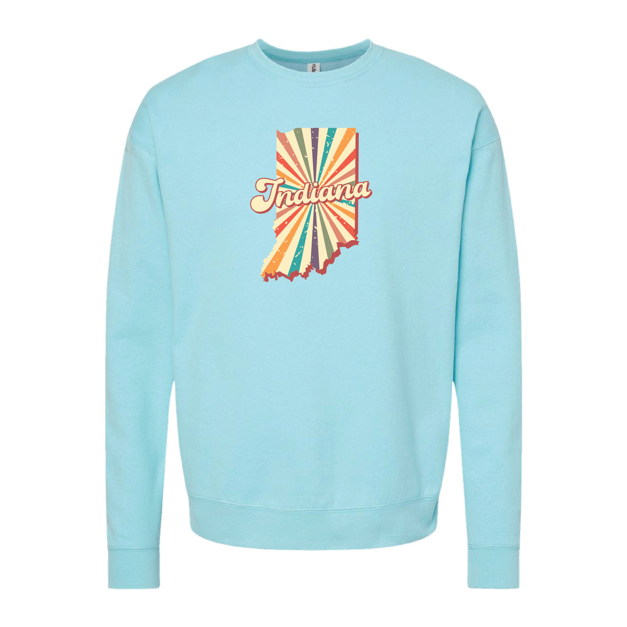 Unisex Fleece Crewneck Sweatshirt - Indiana Retro