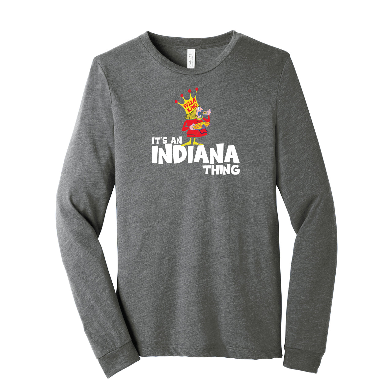 BELLA+CANVAS Unisex Triblend Long Sleeve Tee - Indiana Pizza