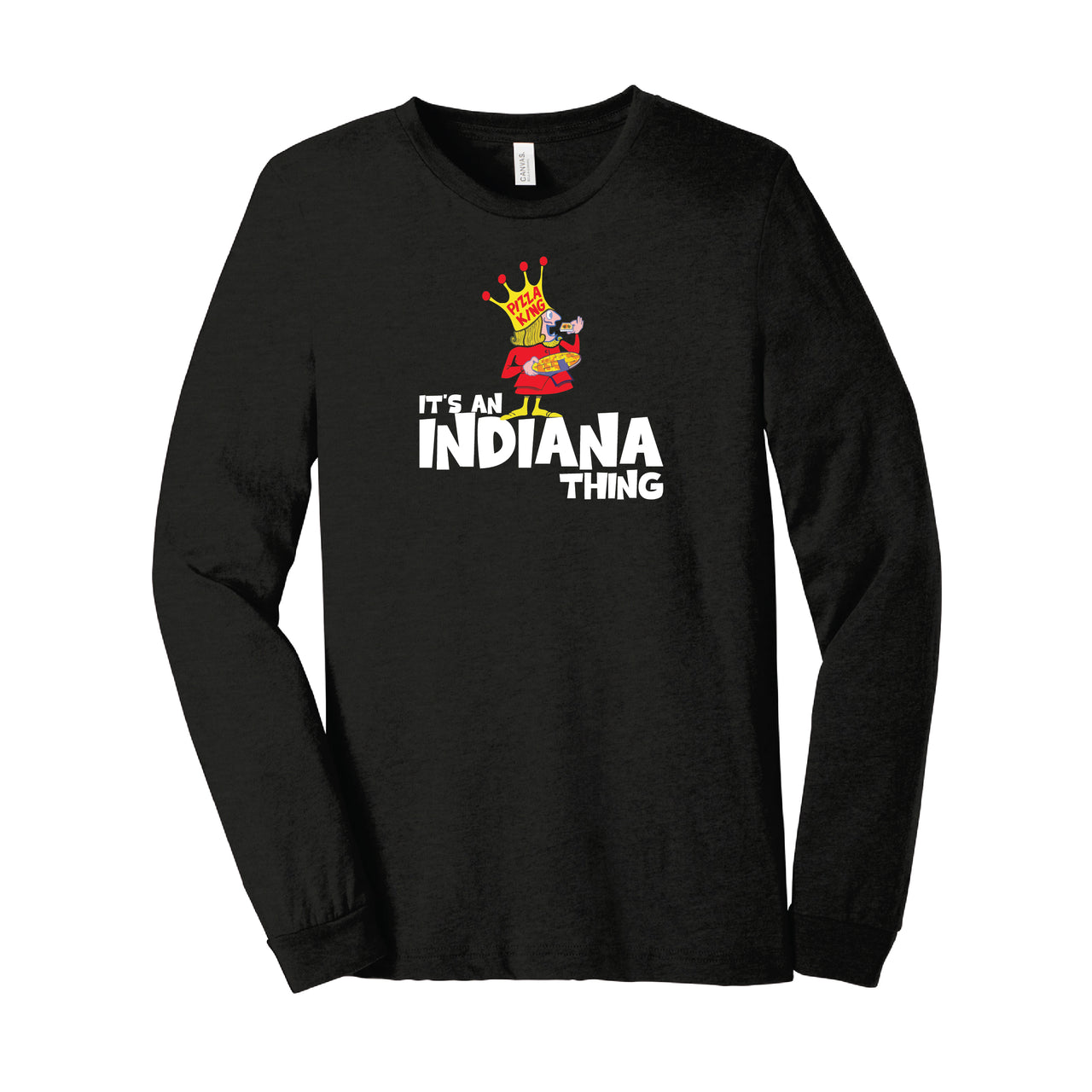 BELLA+CANVAS Unisex Triblend Long Sleeve Tee - Indiana Pizza