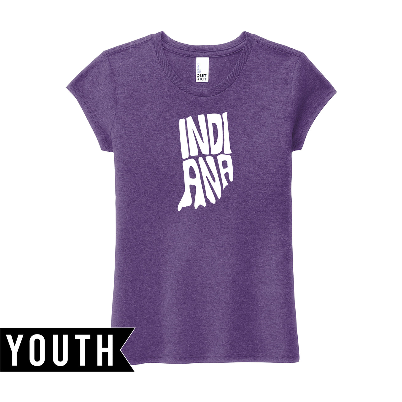 Girls Perfect Tri Tee - Indiana Letter
