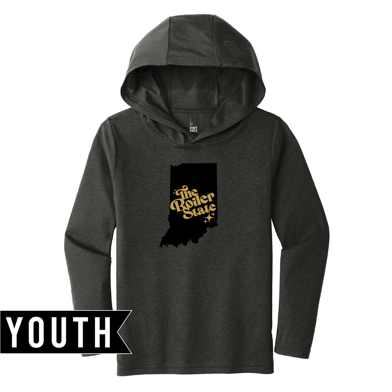 Youth Perfect Tri Long Sleeve Hoodie - Boiler State