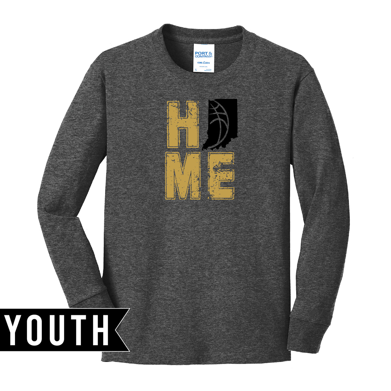 Youth Long Sleeve Cotton Tee - Boiler Home