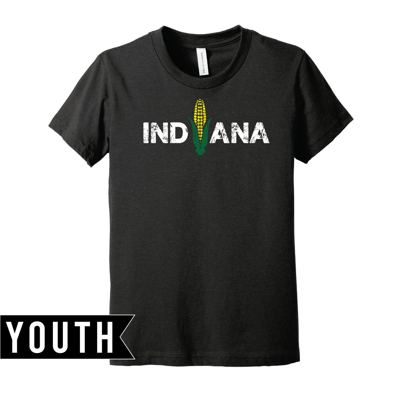 BELLA+CANVAS Youth Heather Tee - Indiana Corn