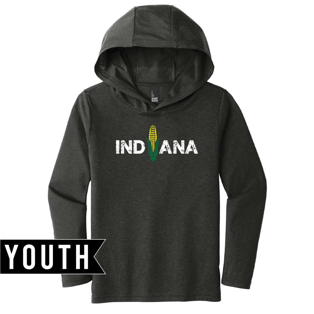 Youth Perfect Tri Long Sleeve Hoodie - Indiana Corn