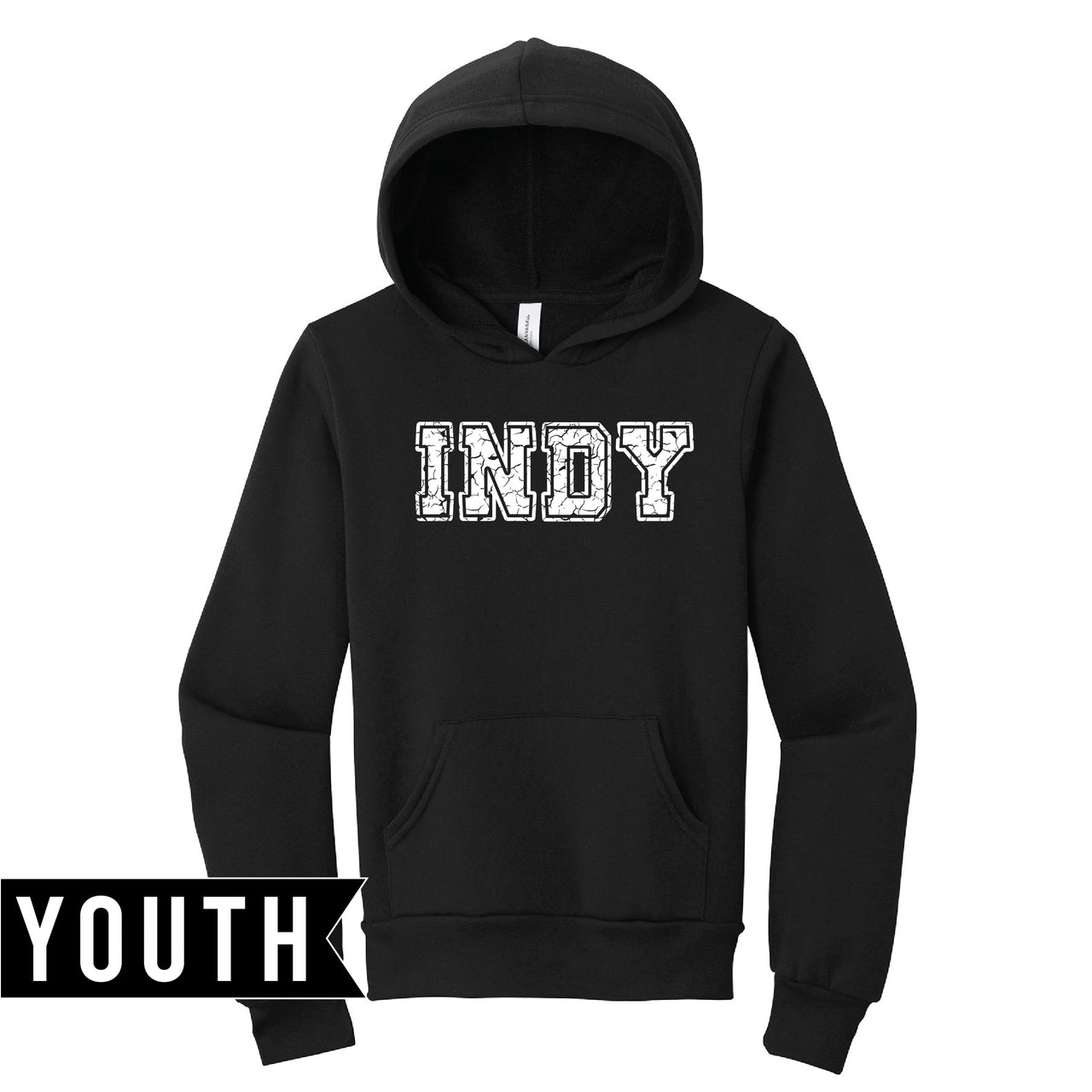 BELLA+CANVAS Youth Sponge Fleece Pullover Hoodie - Indy