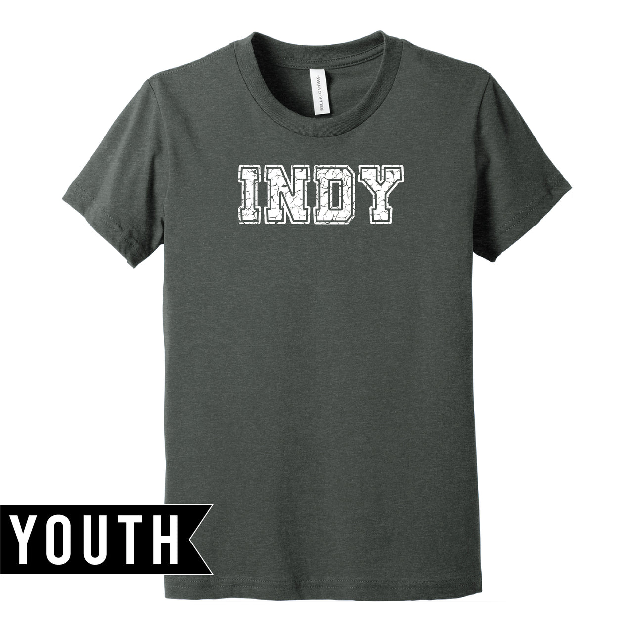 BELLA+CANVAS Youth Heather Tee - Indy