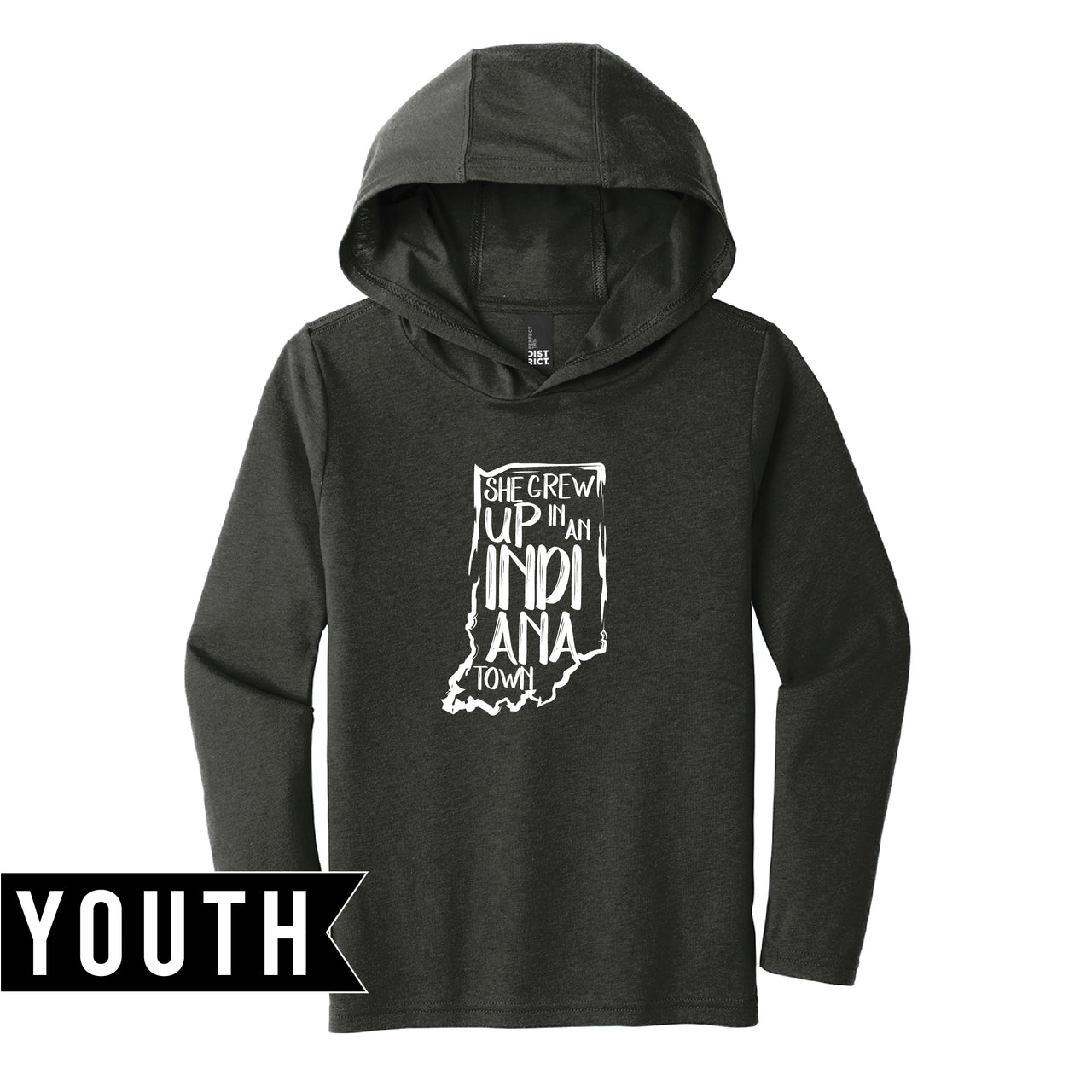 Youth Perfect Tri Long Sleeve Hoodie - Indiana Town