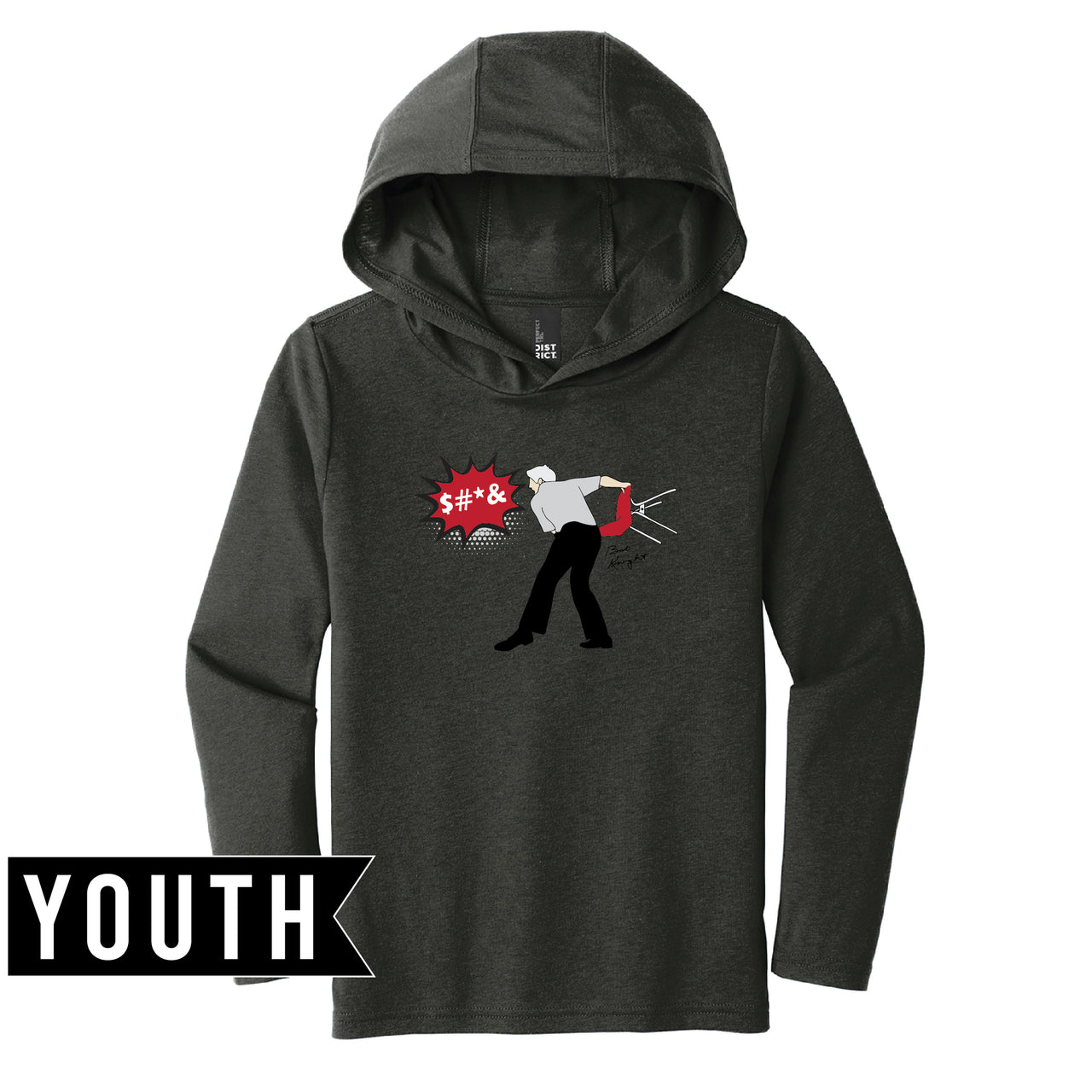 Youth Perfect Tri Long Sleeve Hoodie - Hoosier Basketball